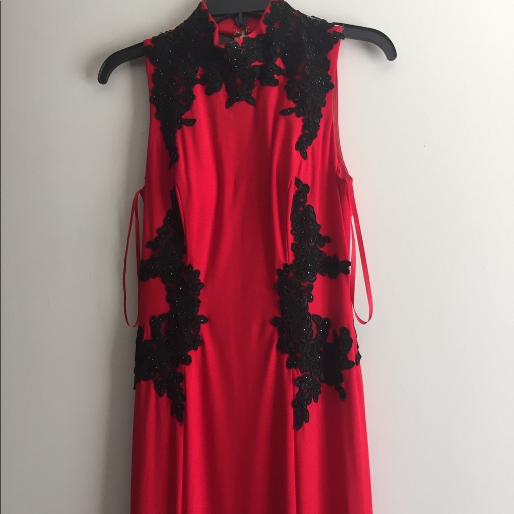 Betsy and Adam long gown